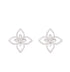 18kt white gold Princess Flower Dubai earrings